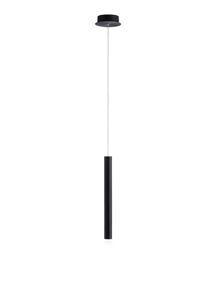 LED-Hängeleuchte in Schwarz - (L)120 x (B)15 cm