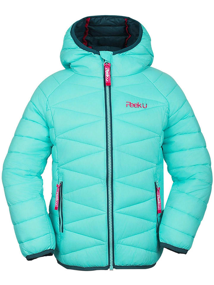 All-season doorgestikte jas "Oceana" turquoise