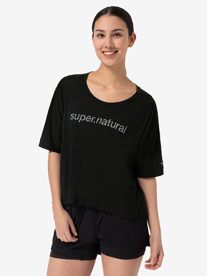 Trainingsshirt "Liquid Flow" in Schwarz