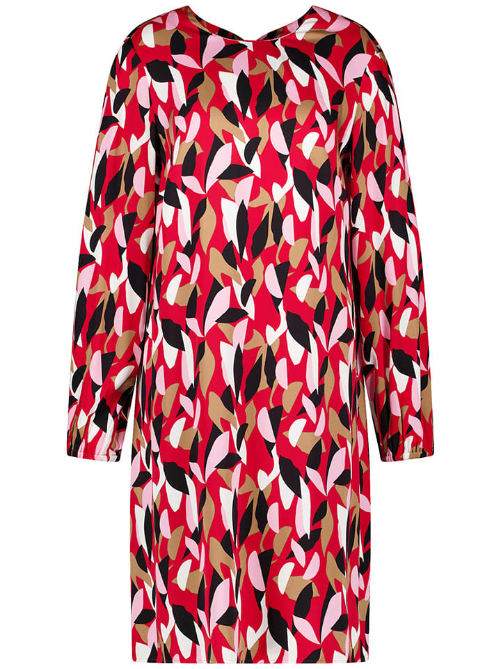 Kleid in Rot/ Schwarz/ Weiß