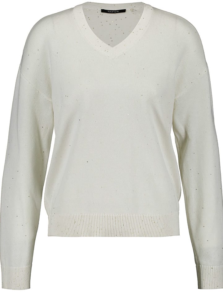 Sweter w kolorze kremowym