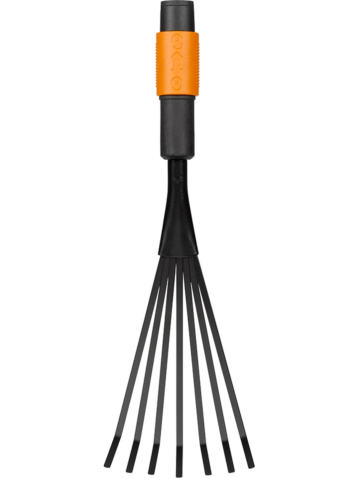 Kleinfächerbesen "QuikFit" in Schwarz/ Orange
