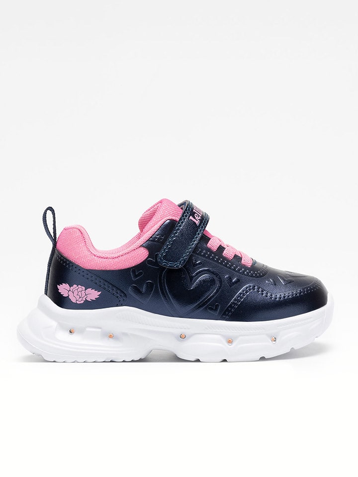 Sneakers "Marielle" donkerblauw/lichtroze
