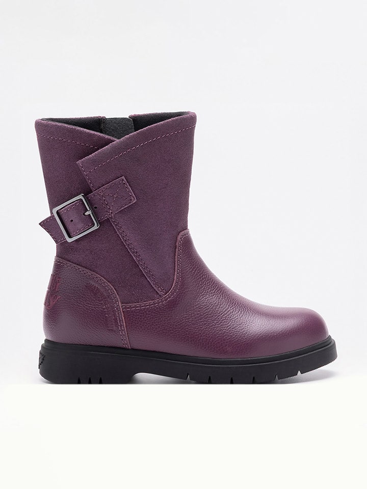 Leren boots "Justine" paars