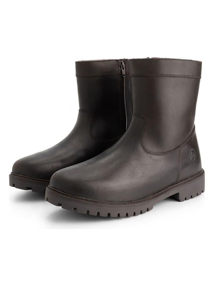 Leder-Boots "Husby" in Braun