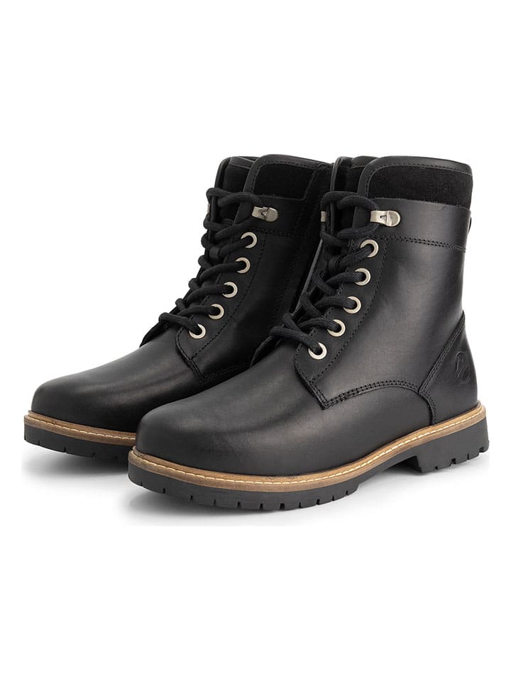 Leder-Boots "Larvik" in Schwarz
