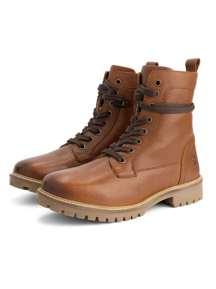 Leren boots "Trongsberg" lichtbruin