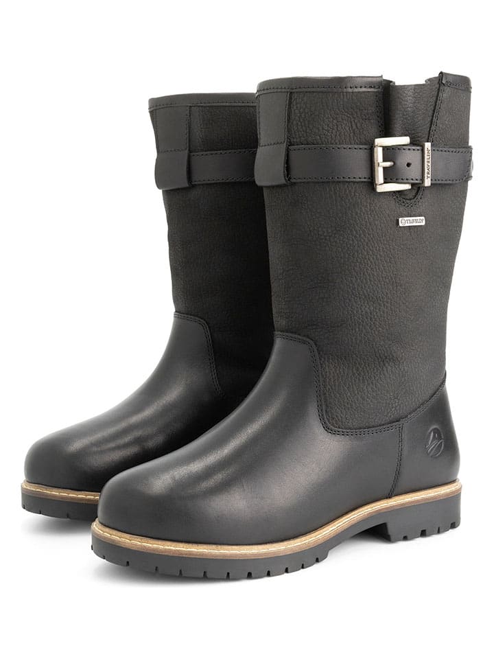 Leren boots "Vadso" zwart