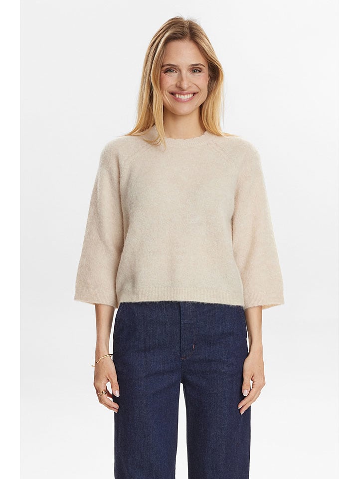 Sweter "Riette" w kolorze kremowym