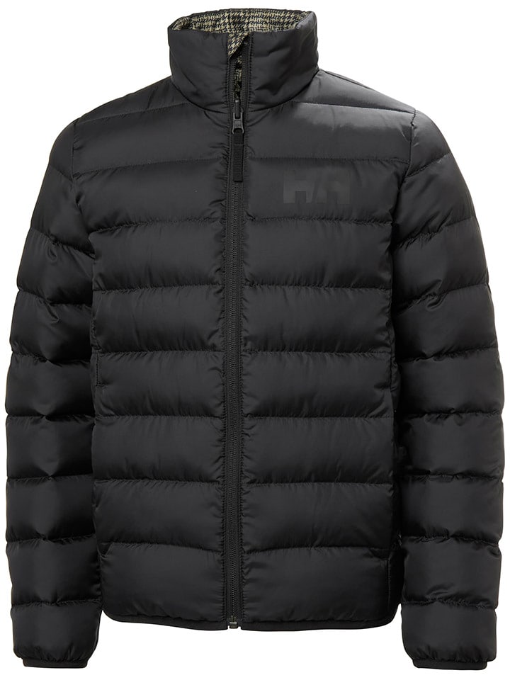 Wende-Steppjacke "Marka" in Schwarz/ Grau