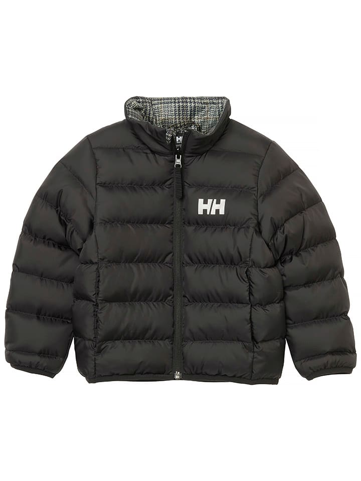 Wende-Steppjacke "Dalen" in Schwarz/ Grau