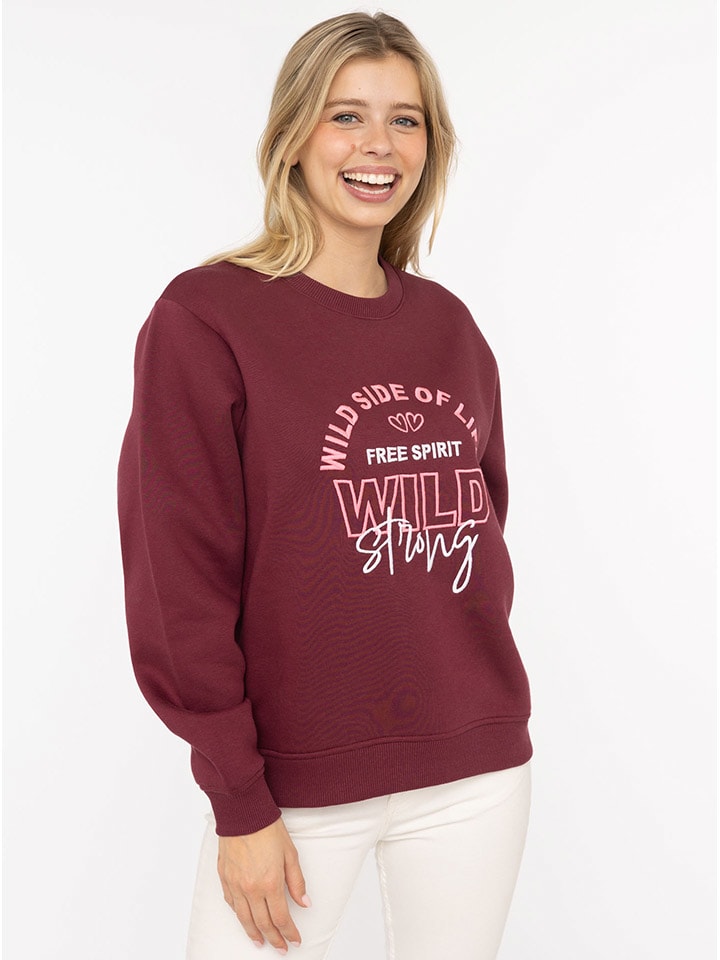 Bluza "Wild Side" w kolorze bordowym