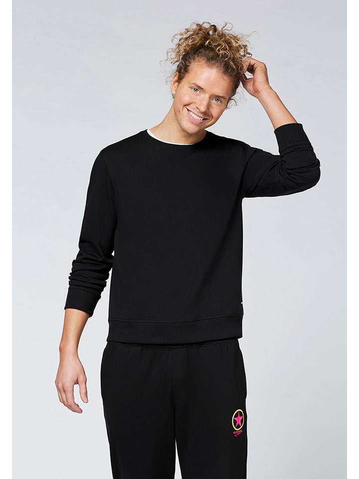 Sweatshirt in Schwarz