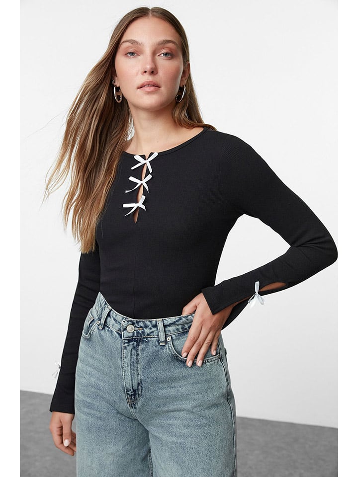 Longsleeve in Schwarz