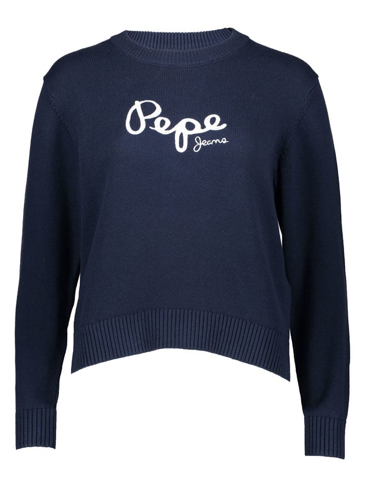 Pullover "Intarsia" in Dunkelblau