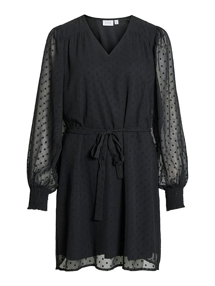 Stilvolle Vila Kleid Schwarz Und Bewertungnie11795