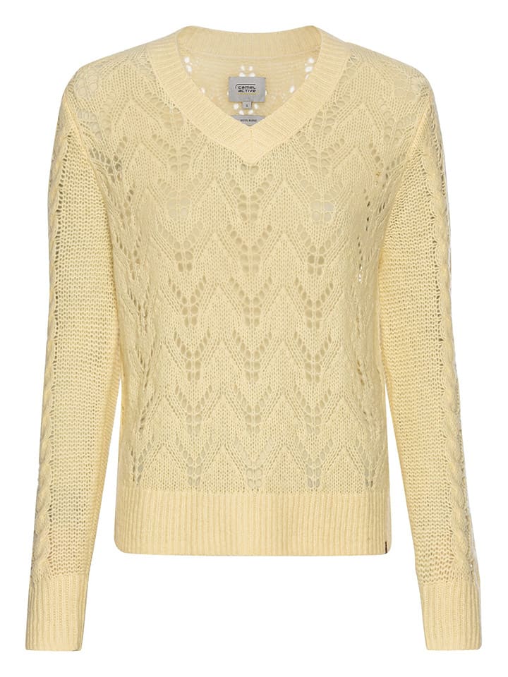 Sweter w kolorze żółtym