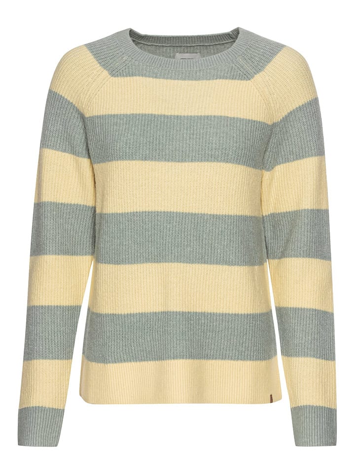 Sweter w kolorze błękitno-żółtym