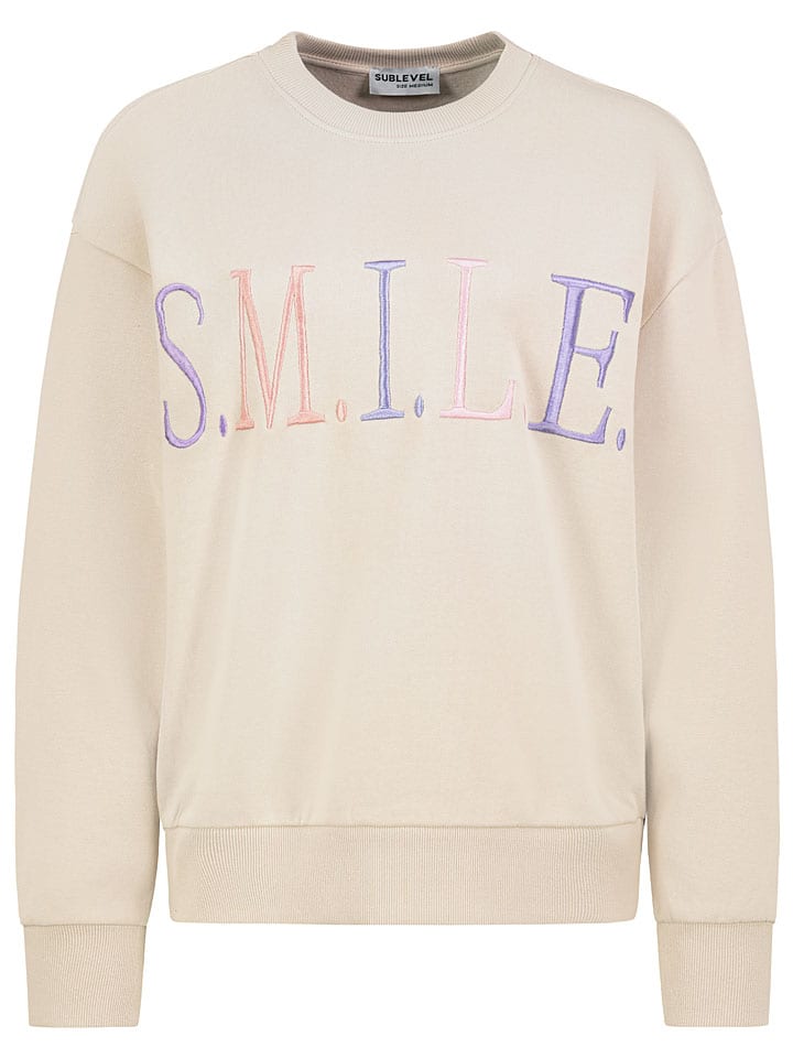 Sweatshirt in Creme