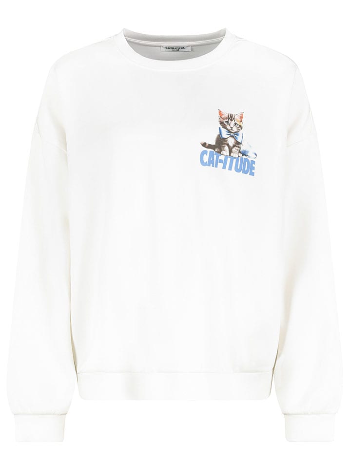 Sweatshirt in Weiß