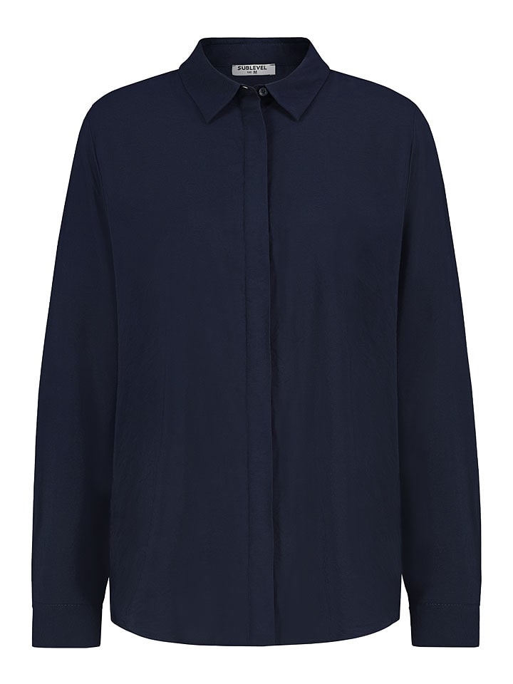 Blouse donkerblauw