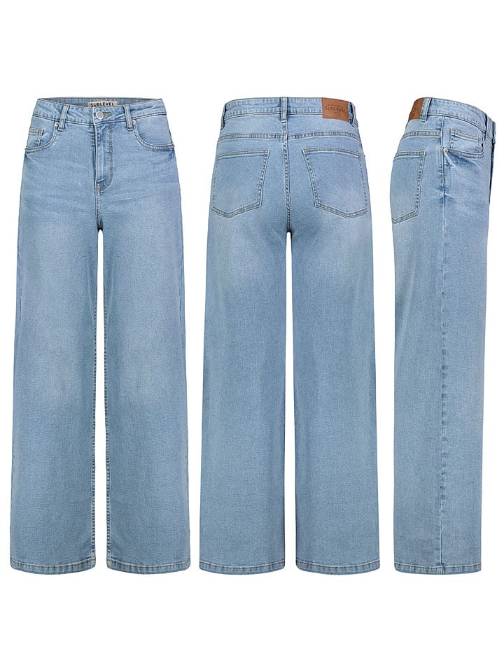 Spijkerbroek - comfort fit - lichtblauw