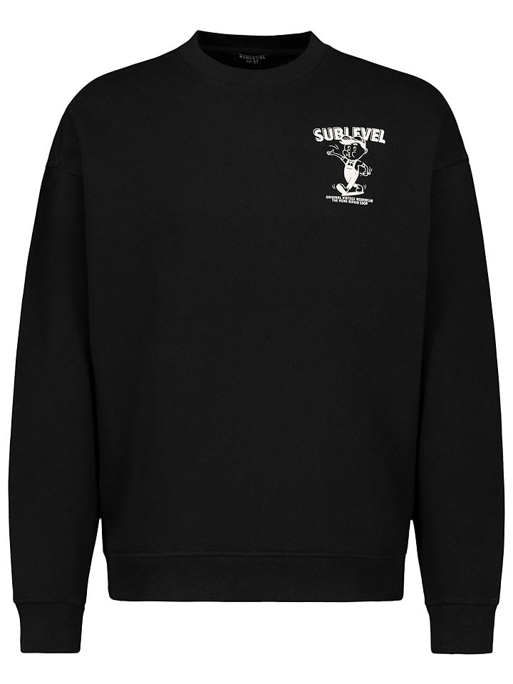 Sweatshirt in Schwarz