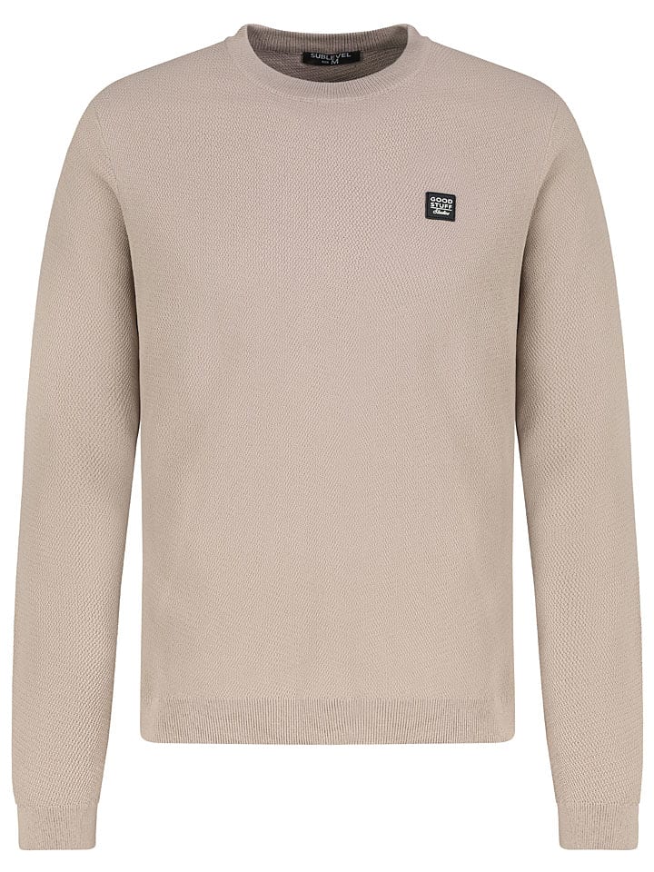 Sweter w kolorze beżowym