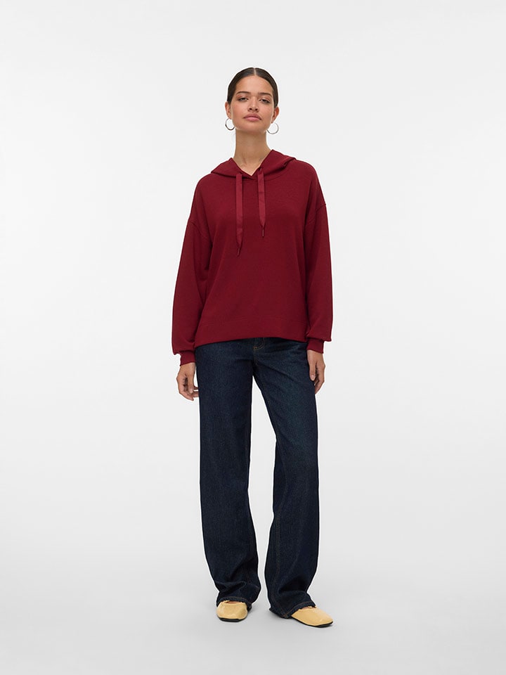 Sweter w kolorze bordowym