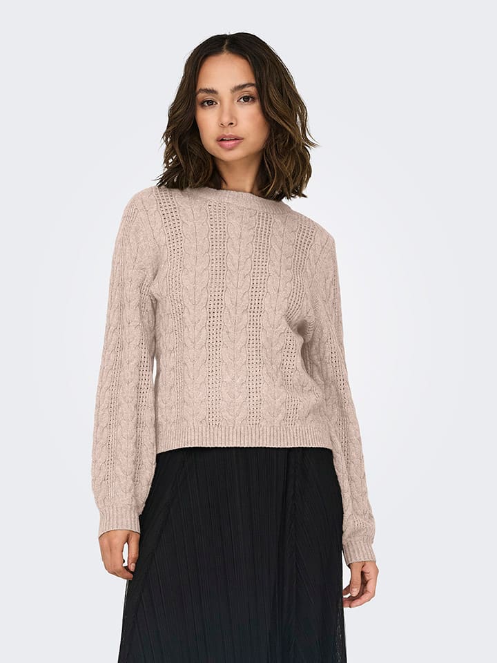 Sweter w kolorze jasnoróżowym