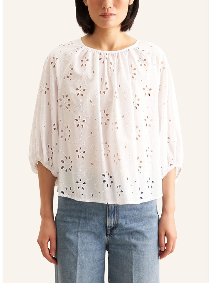Bluse in Weiß