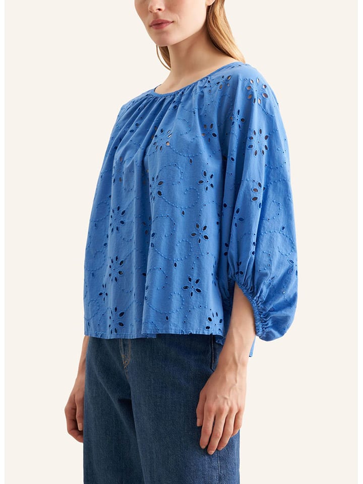 Bluse in Blau