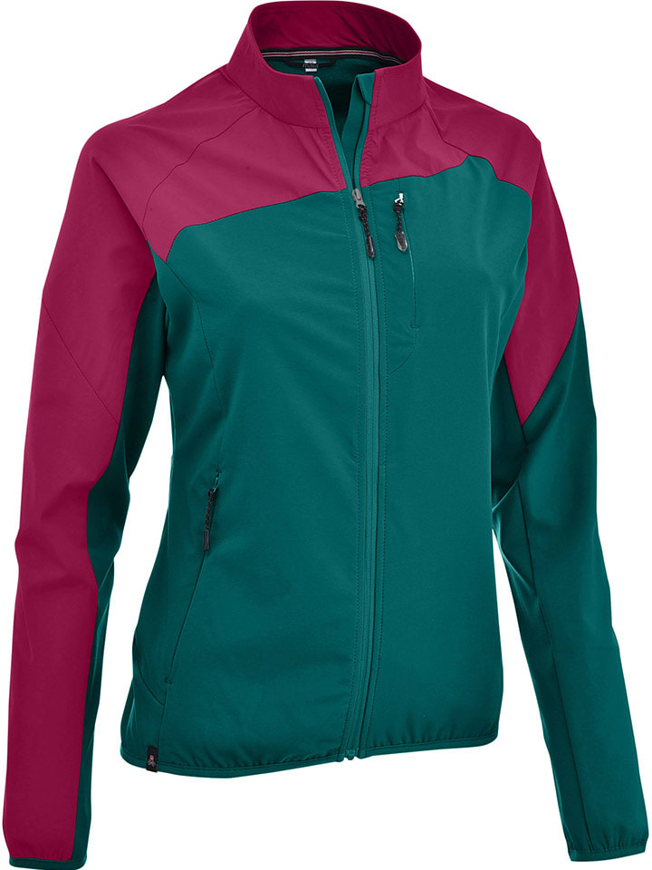 Functionele jas "Kepler Track" petrol/fuchsia