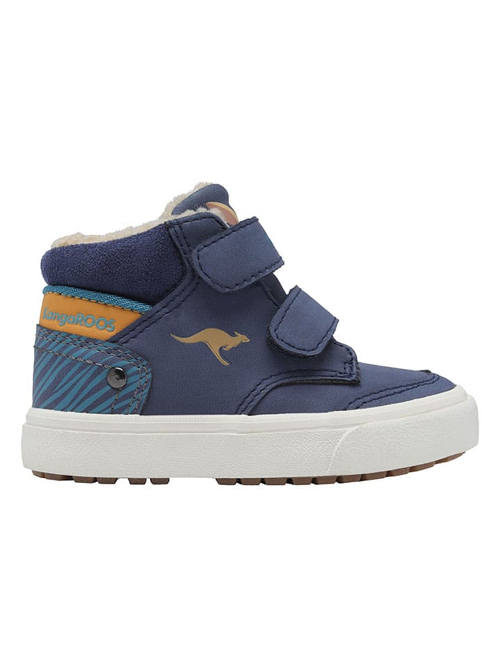 Sneakersy "Primo V" w kolorze niebiesko-pomarańczowym