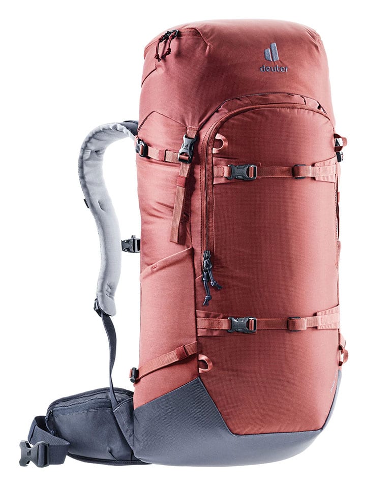 Schneeschuh-Rucksack "Rise 34+" in Hellbraun - (B)28 x (H)72 x (T)23 cm