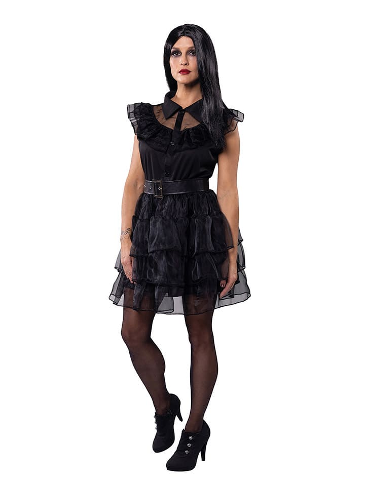 2-częściowy kostium "Gothic Witch" w kolorze czarnym