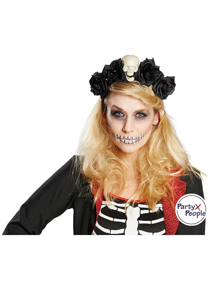 Opaska "La Catrina" w kolorze czarnym na włosy