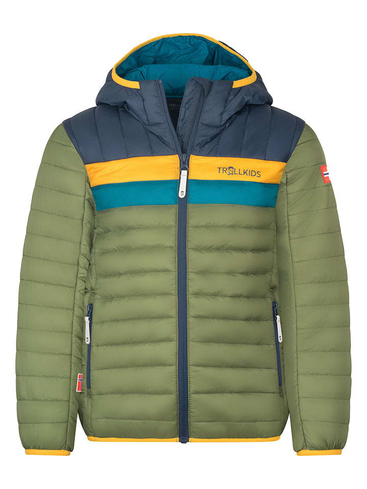 Kurtka pikowana "Eikefjord" w kolorze khaki