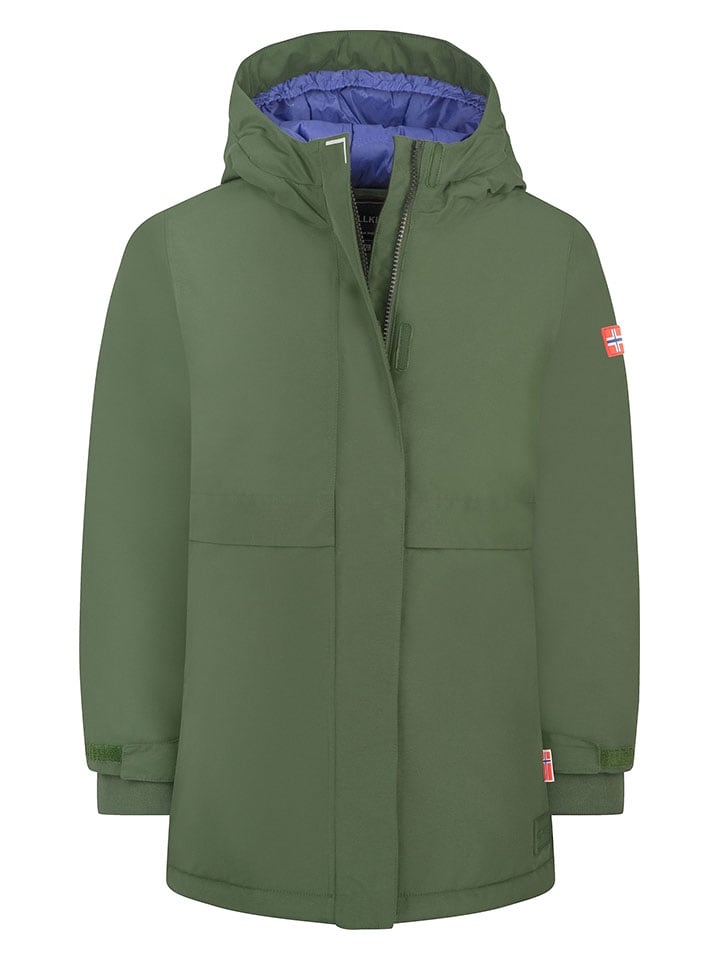 Płaszcz zimowy "Hovden" w kolorze khaki
