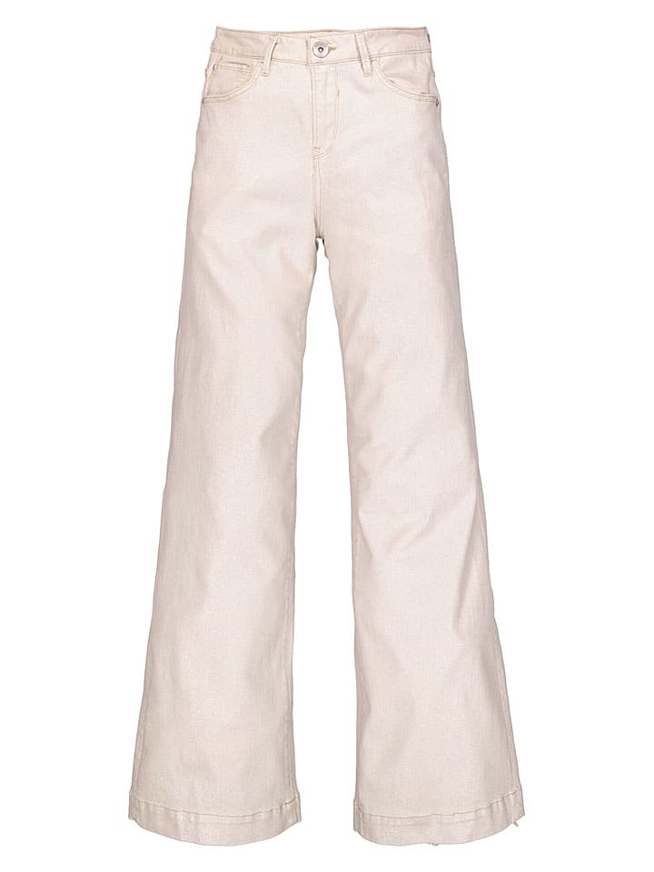 Jeans - Flared fit - in Creme