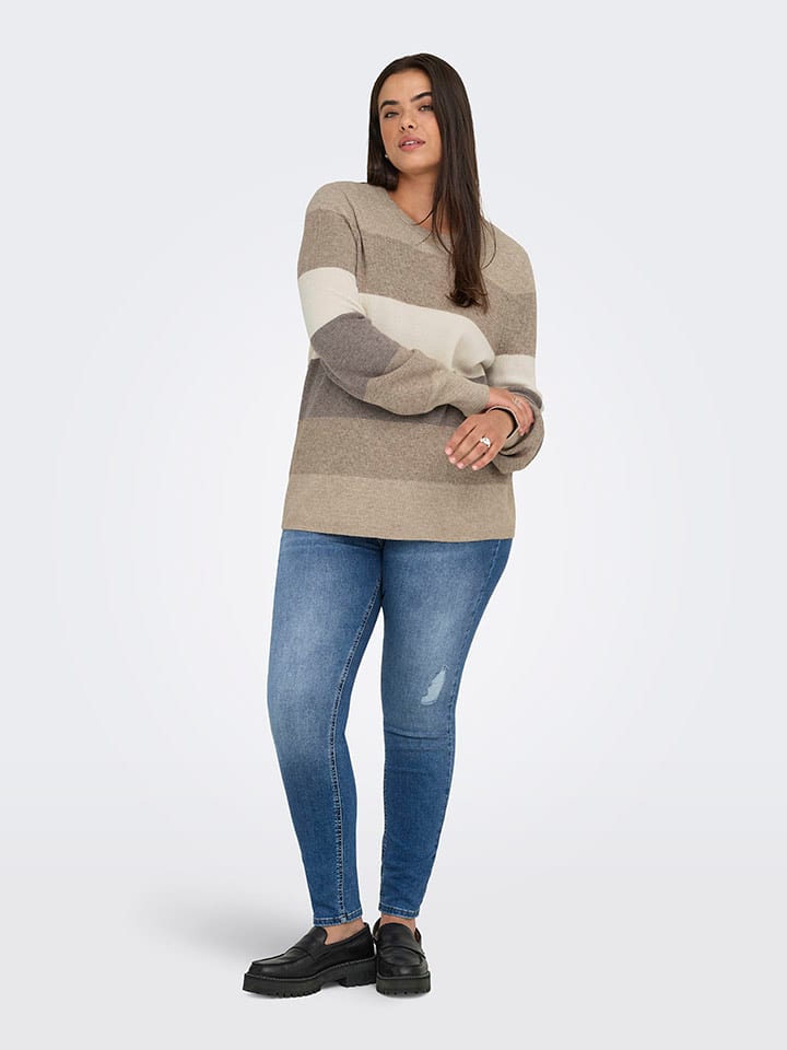 Pullover in Hellbraun/ Beige