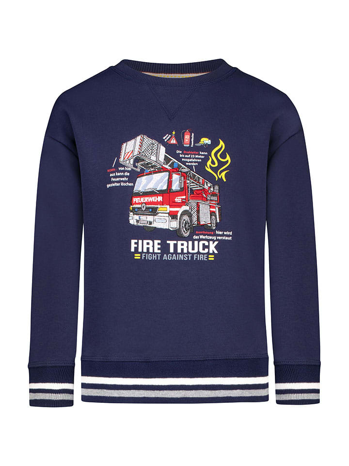 Sweatshirt "Fire truck" in Dunkelblau