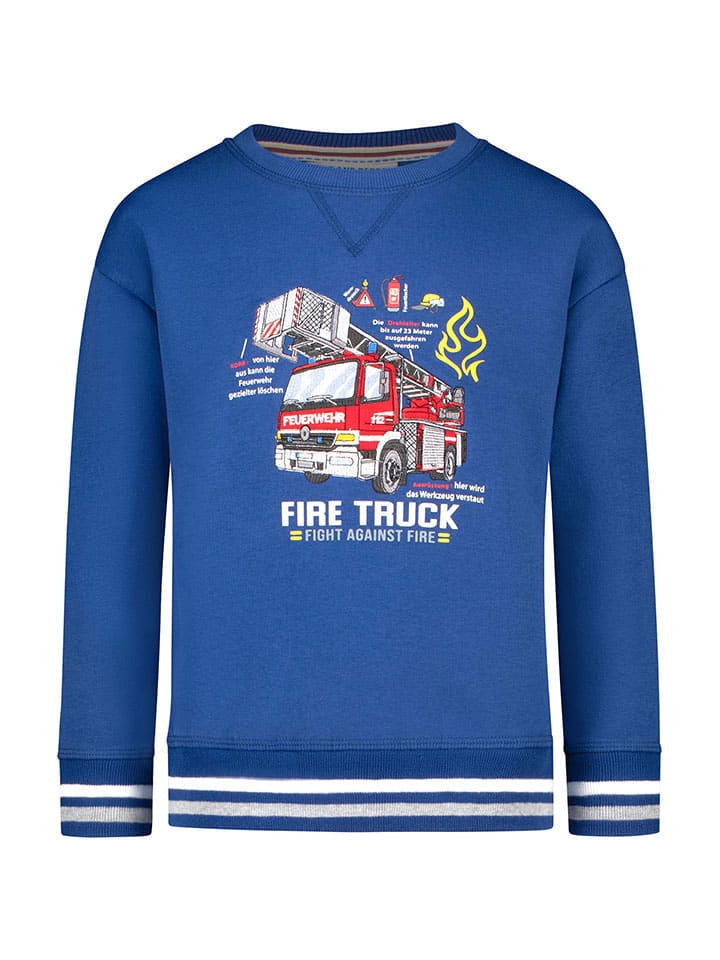 Sweatshirt "Fire truck" blauw