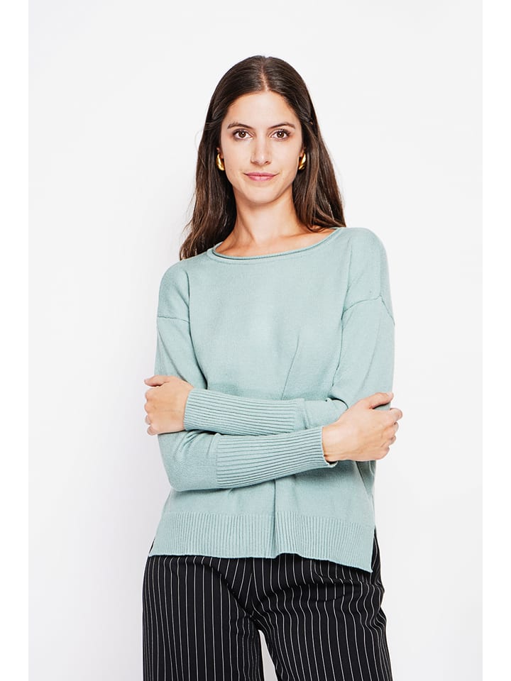 Pullover in Türkis