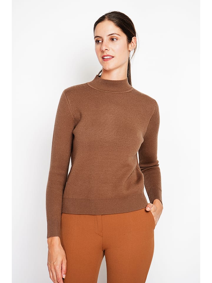 Sweter w kolorze jasnobrązowym