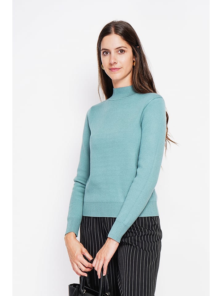 Pullover in Türkis