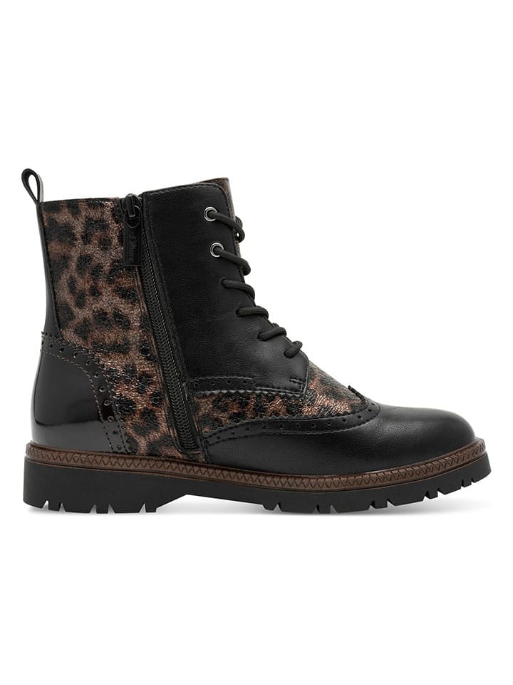 Boots zwart/bruin