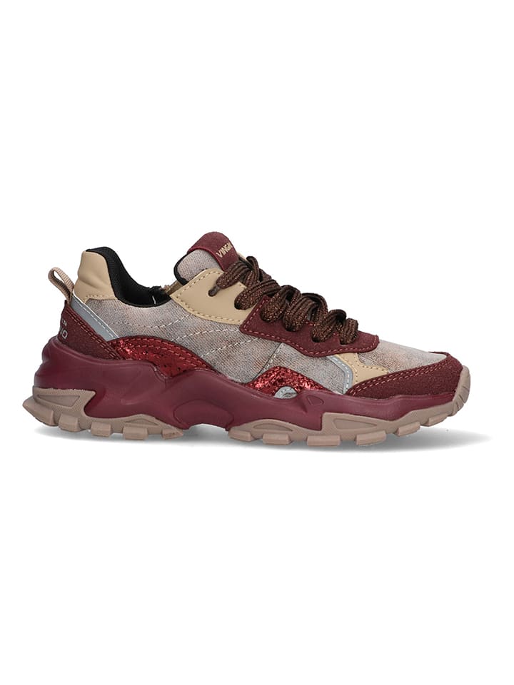 Sneakersy w kolorze bordowym