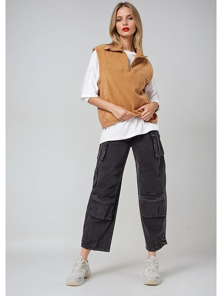 Dżinsy - Tapered fit - w kolorze czarnym