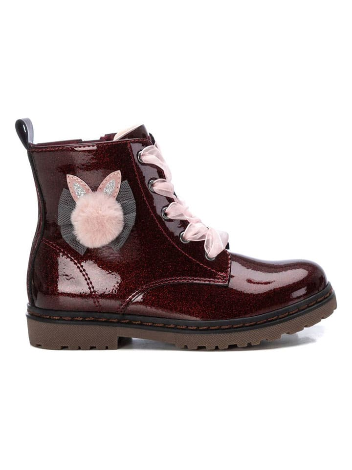 Boots in Dunkelrot/ Rosa